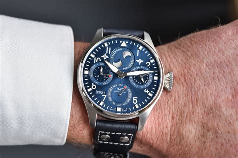 IWC IW503605 Blue Big Pilot’s Watch Perpetual Calendar Big